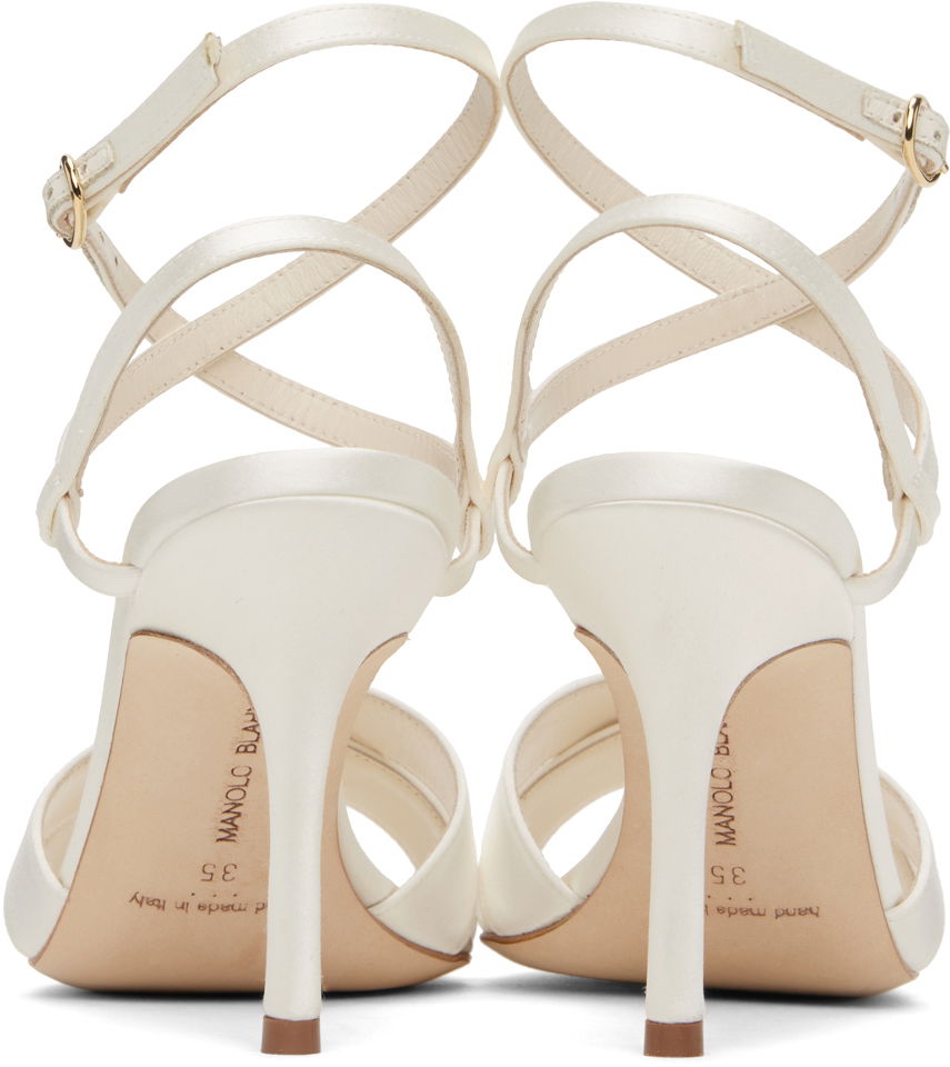Doplnky Manolo Blahnik Manolo Blahnik Tormenfa Heeled Sandals Biela | 124-2486, 1