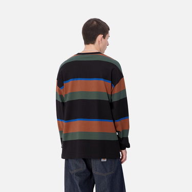 Tričko Carhartt WIP Sundling Stripe Long Sleeve T-Shirt Čierna | I033928_9, 2