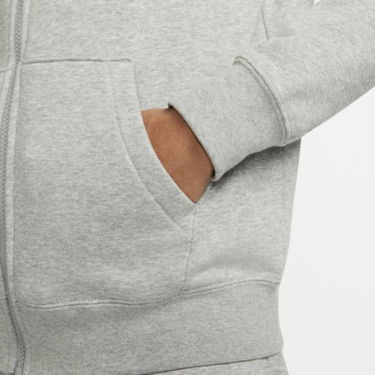 Mikina Nike Sportswear Club Fleece Full-Zip Hoodie Šedá | DQ5471-063, 1