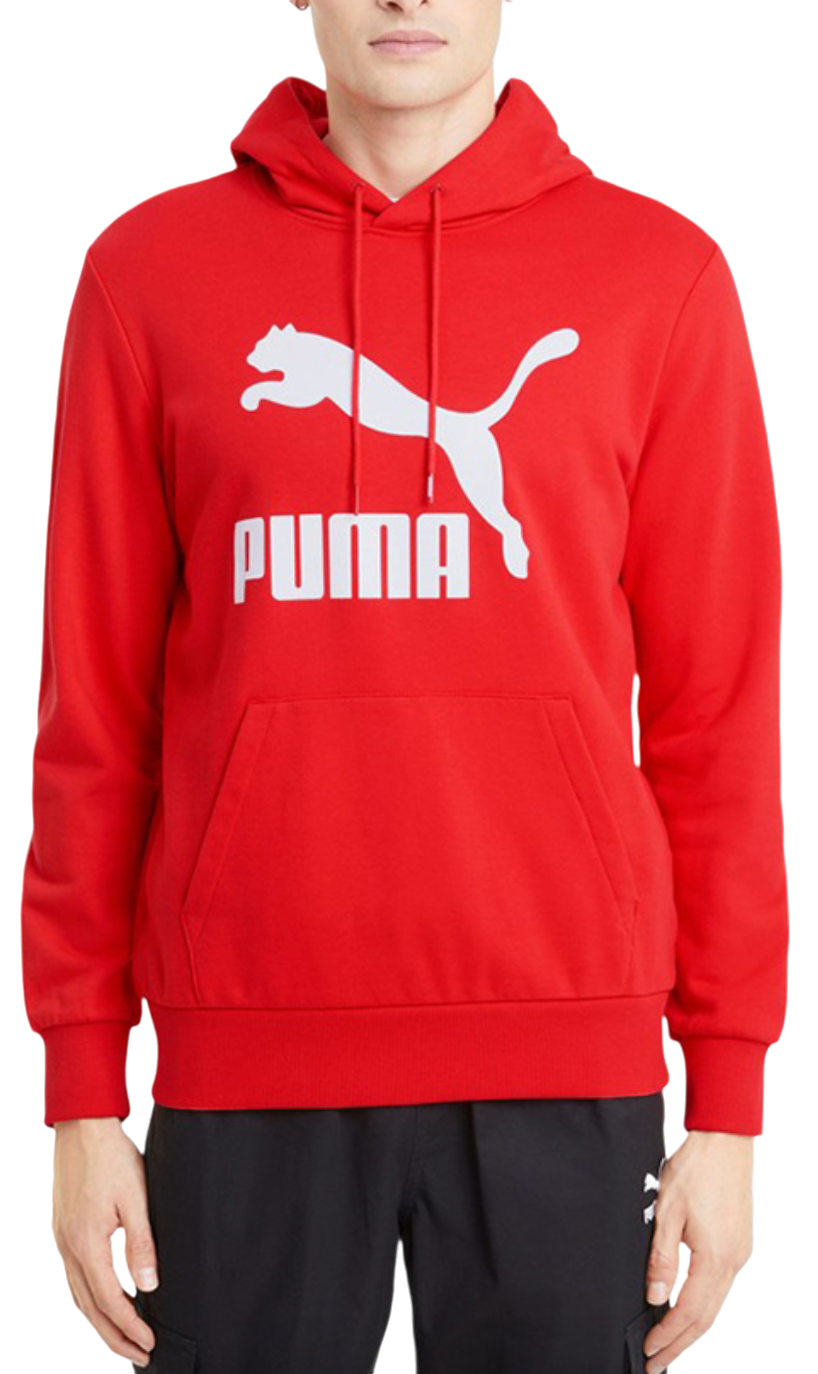 Mikina Puma Classics Logo Hoodie Červená | 53008411