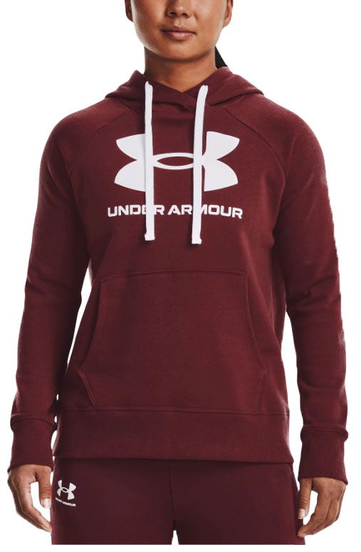 Mikina Under Armour Rival Hoodie Vínová | 1356318-690, 0