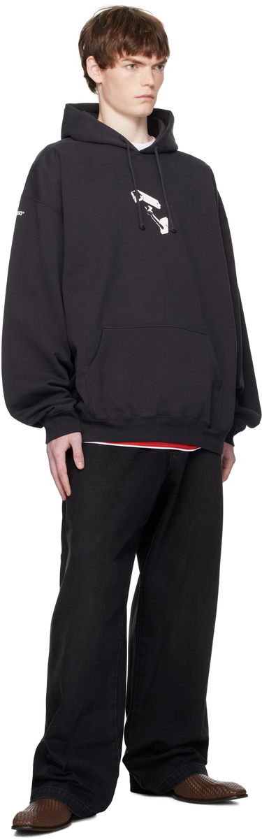 Mikina VETEMENTS Vetements 'CCTV' Oversized Hoodie Čierna | UH76HD440B, 3