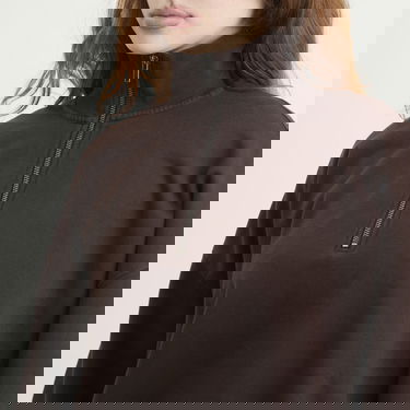 Mikina SKIMS Boyfriend Fleece Slouchy Turtleneck Pullover Hnedá | LS-LST-10265W-ESP, 5