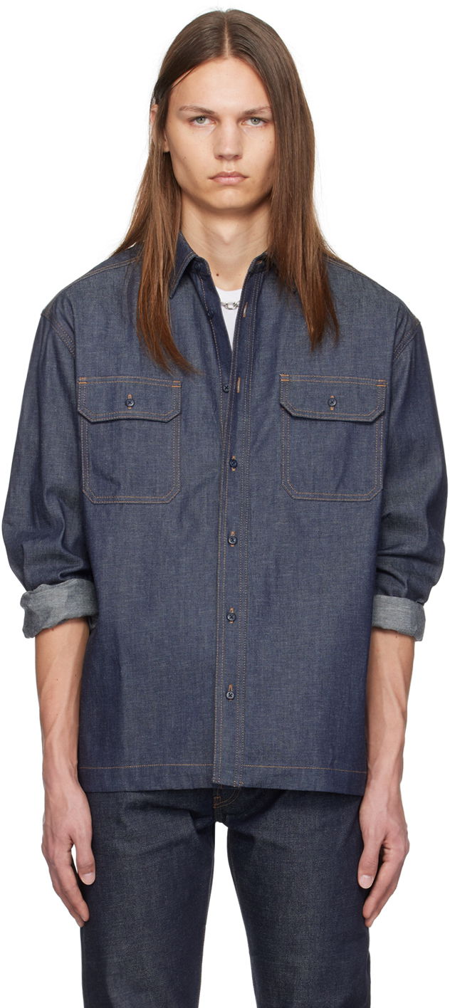 Košeľa John Elliott Work Denim Shirt Modrá | E093G1051453A, 0
