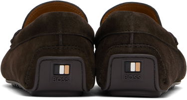 Tenisky a topánky BOSS BOSS Suede Loafers Hnedá | 50541750, 4