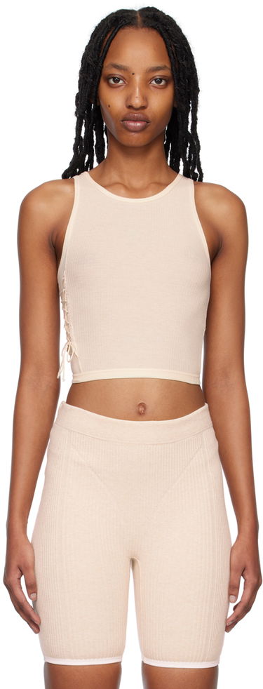 Tielko Baserange Tie Tank Top Béžová | BRTI-RB-WI22, 0