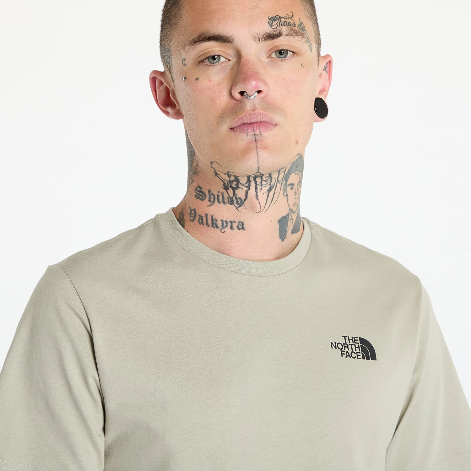 Tričko The North Face S/S Redbox Tee Graphic Infill 2 Clay Grey/Tnf Black 3D Zelené | NF0A8A3R9IT1, 1