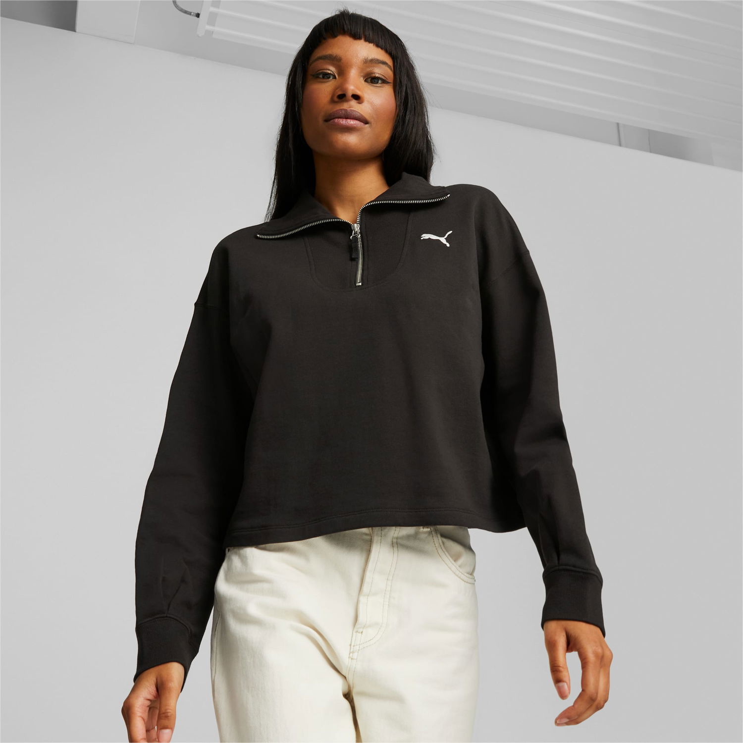 Mikina Puma HER Sweatshirt Čierna | 676005_01, 1