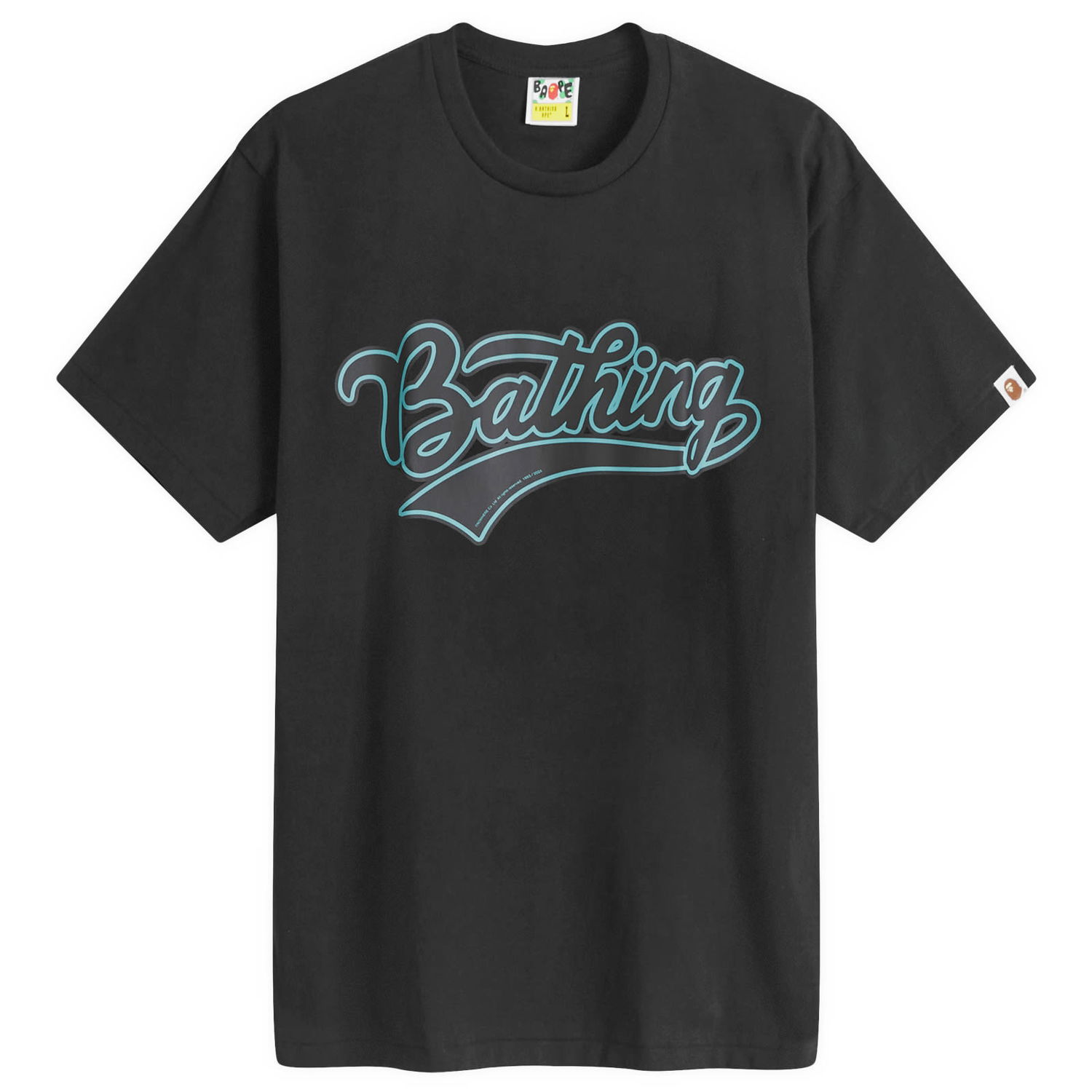 Tričko BAPE A Bathing Ape Varsity Baseball Logo T-Shirt Čierna | 001TEK301046M-BLK, 0