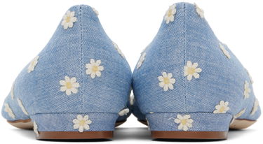 Oblečenie Manolo Blahnik Manolo Blahnik Hangisiflat Daisy Ballerina Flats Modrá | 124-2560-0001, 1