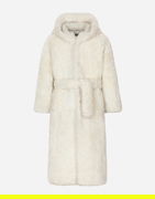 Dolce & Gabbana Shearling Hooded Coat