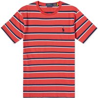 Tričko Polo by Ralph Lauren Polo Ralph Lauren Men's Multi Stripe T-Shirt Spring Red Multi Červená | 710916587002, 2