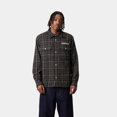 Košeľa Carhartt WIP Carhartt WIP Runaway Millett Long Sleeve Shirt Hnedá | I034383_4, 0