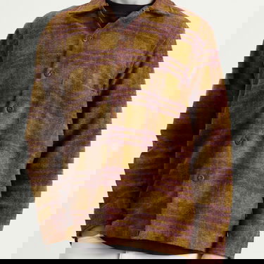 Košeľa Universal Works Universal Works Dam Check Fatigue Shirt, Size Small Hnedá | 33562-GLD, 5