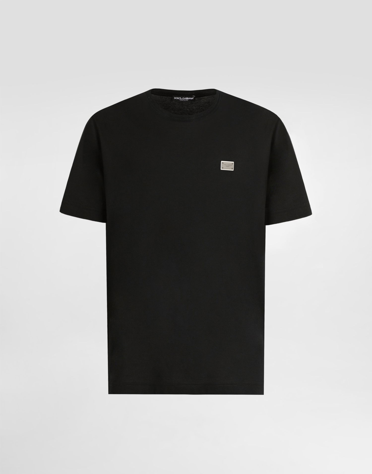 Tričko Dolce & Gabbana Cotton T-Shirt With Tag Čierna | G8SE3TFU7ENN0000, 0