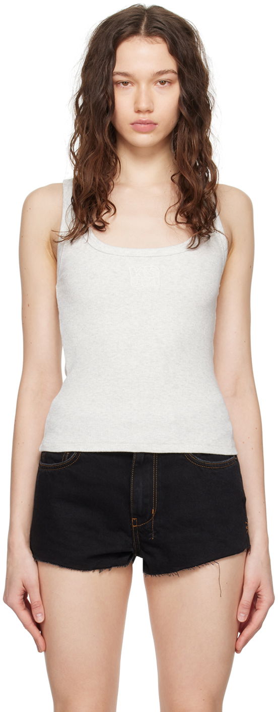 Tielko Ksubi Stacked Origin Tank Top Biela | WPS24TA002, 0