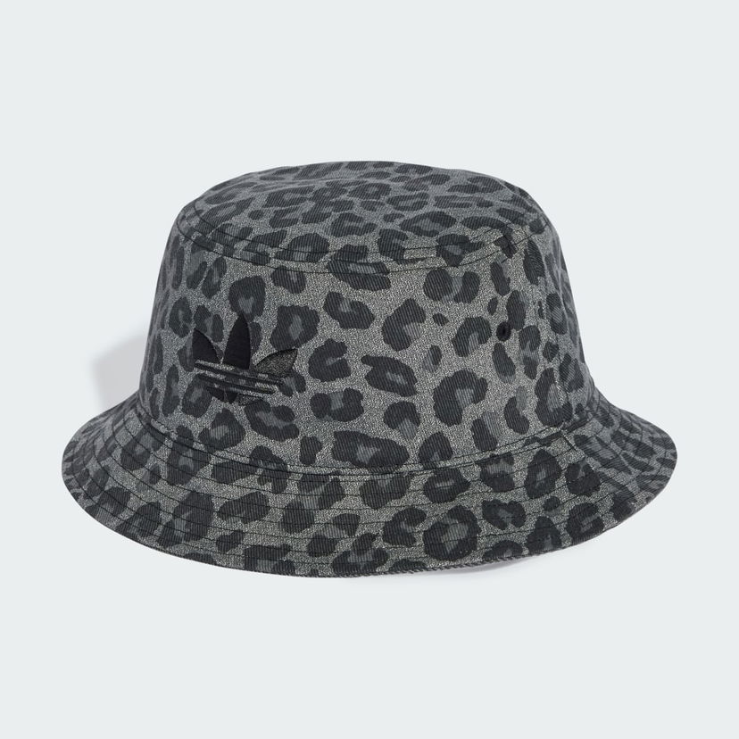 Klobúk adidas Performance Leopard Print Bucket Hat Šedá | JX0604
