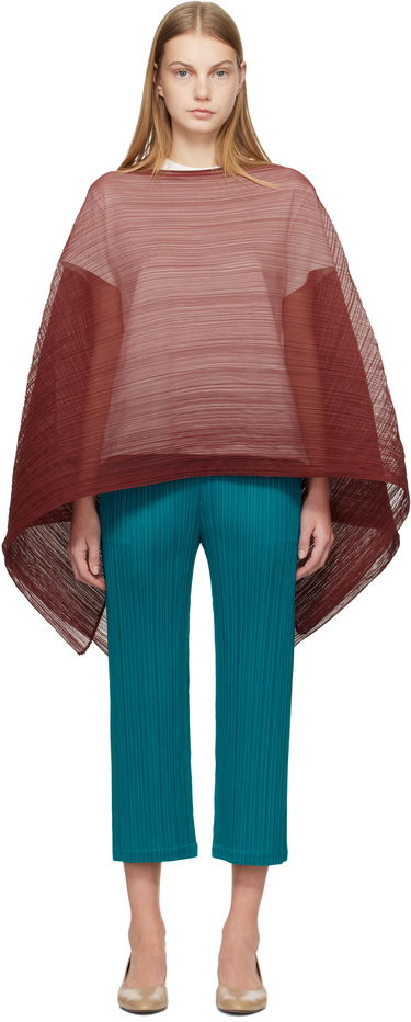 Tričká a tielka Pleats Please Issey Miyake Madame-T October Pleated Poncho Top Rôznofarebný | PP59AD311, 0