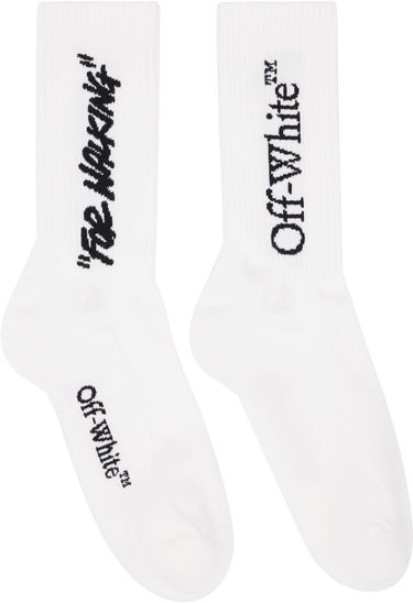 Ponožky Off-White Quote Mid Socks Biela | OMRA085C99KNI0020110, 0