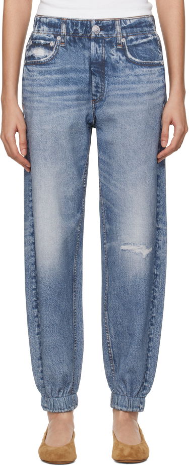 Džínsy rag & bone Miramar Terry Jogger Lounge Pants Modrá | WCW23F70008200, 0