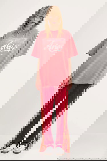 Tričko Aries Aries Sunbleached Cola Short Sleeve Printed T-Shirt Červená | AR6262203, 9