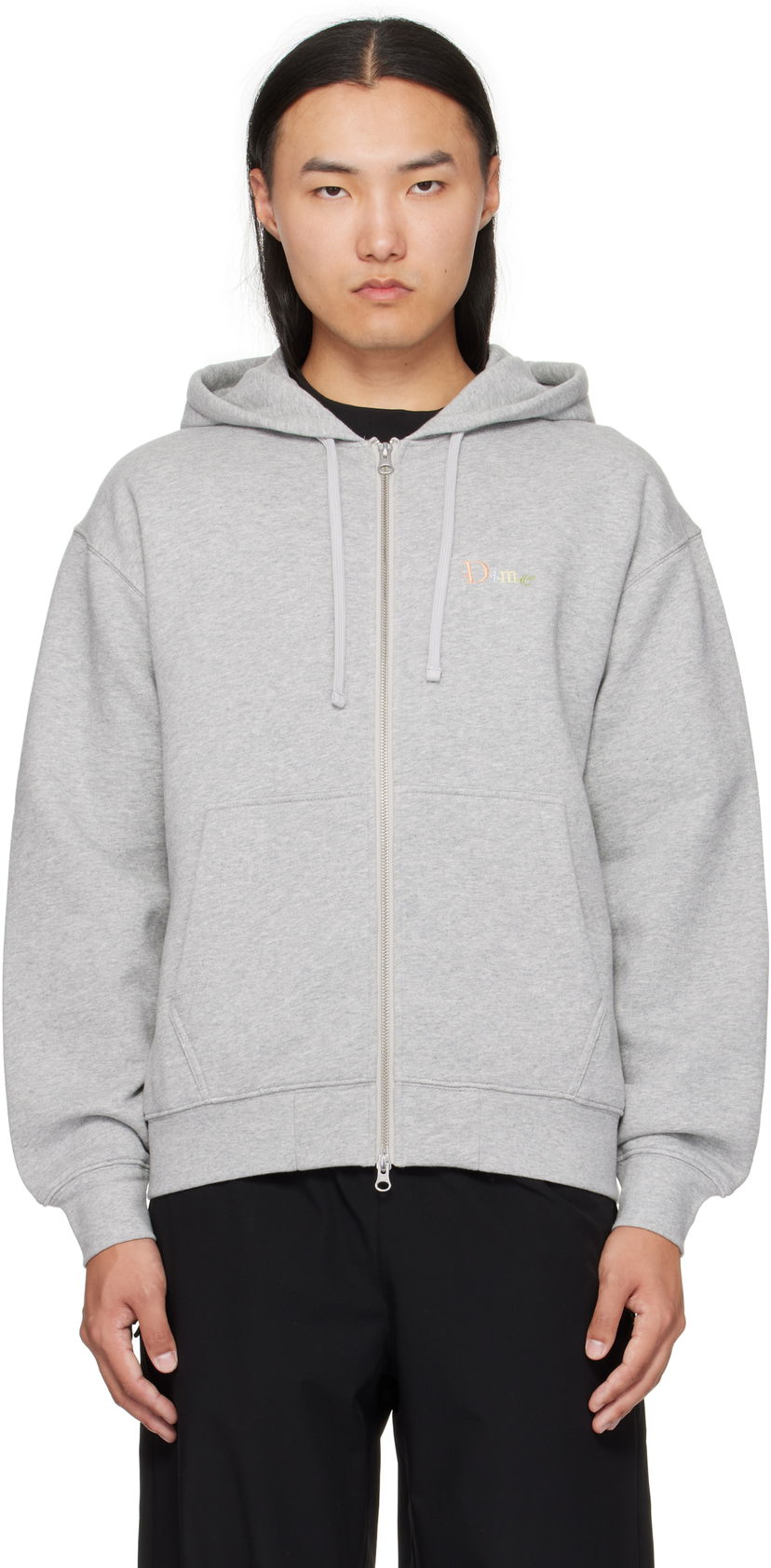 Mikina Dime Dime Friends Zip Hoodie Šedá | DIMEFA2552GRY