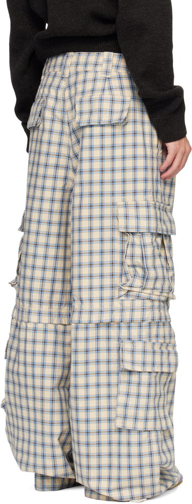 Cargo nohavice ERL Zip-Off Plaid Cargo Pants Rôznofarebný | ERL11P007, 2