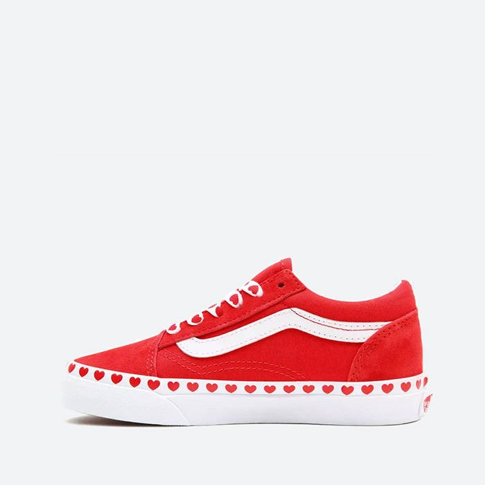 Tenisky a topánky Vans Old Skool Heart Foxing Červená | VN0A4UHZ30V, 0