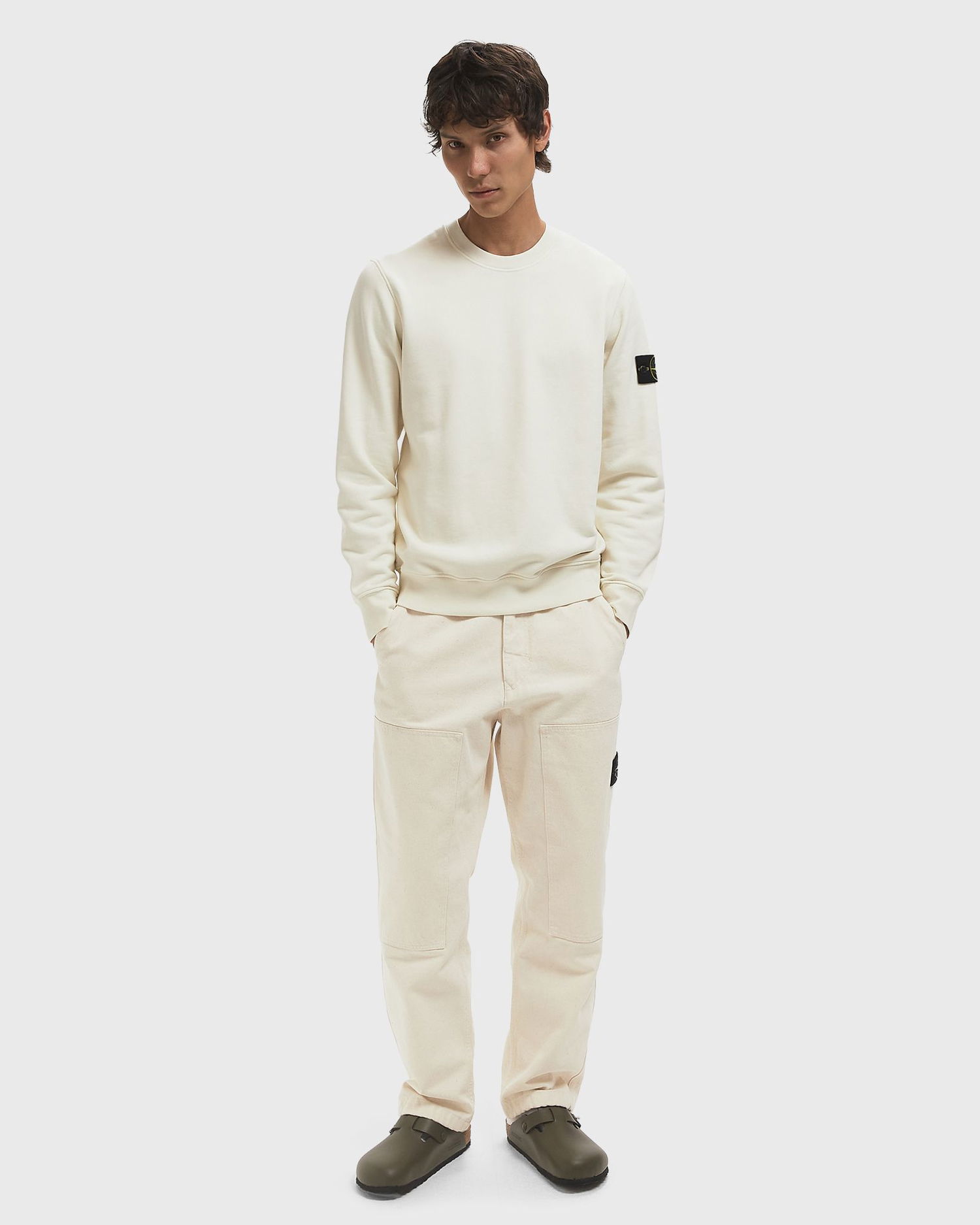 Mikina Stone Island Stone Island Sweatshirt Biela | K2S156100060S0051.V0093, 1