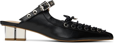 Tenisky a topánky GANNI GANNI Oleatex Lace-Up Mules Čierna | S2925, 0