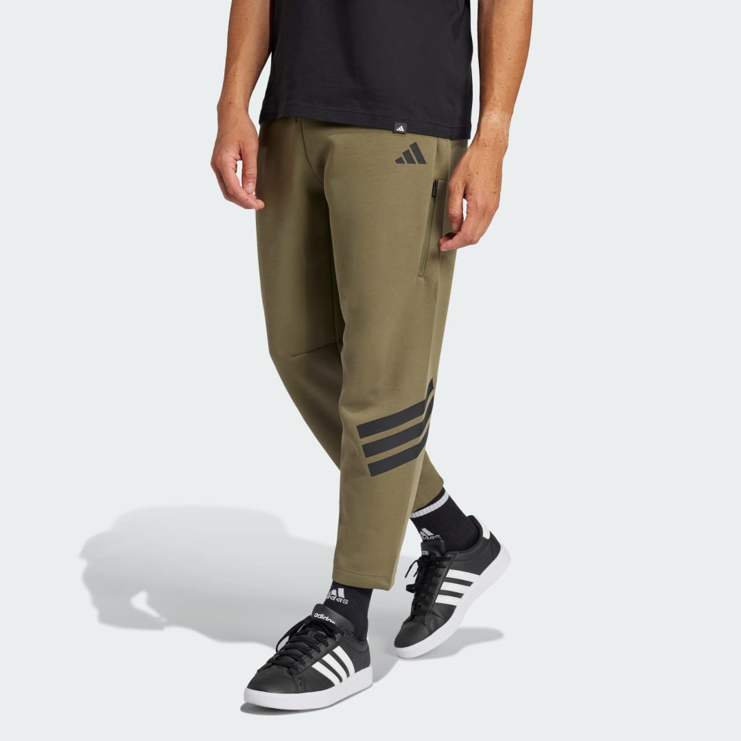 Tepláky adidas Performance Men's Fleece Training Pants Zelené | JD4891, 0