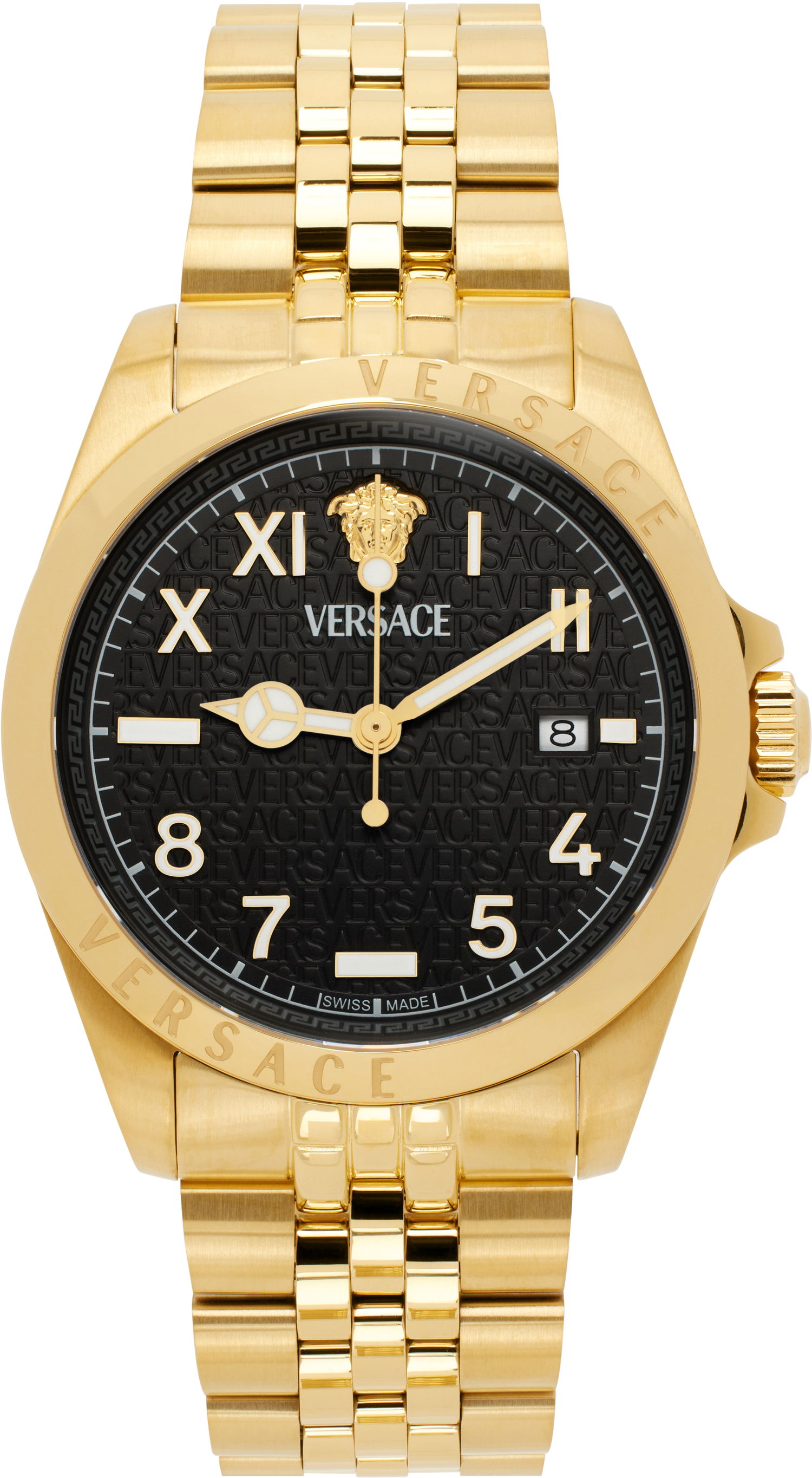 Hodinky Versace Gold-Tone Anteo Watch Metalická | VE9H00624, 0