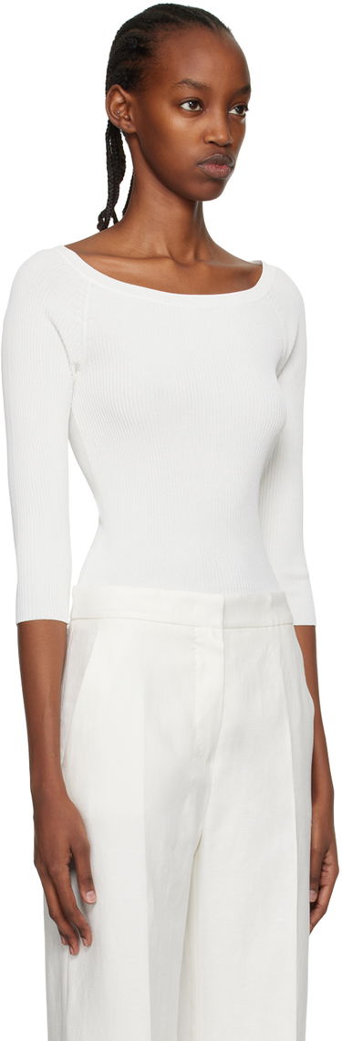 Tielko Max Mara Max Mara Saturno Long Sleeve T-Shirt Biela | 2313610632600 MM12121, 1