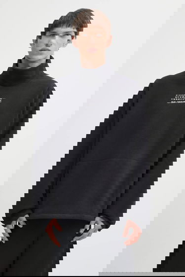 Mikina Maison Margiela MM6 Maison Margiela x Salomon Smooth Fleece Turtleneck Čierna | SH0NH0019.M20140.899, 0