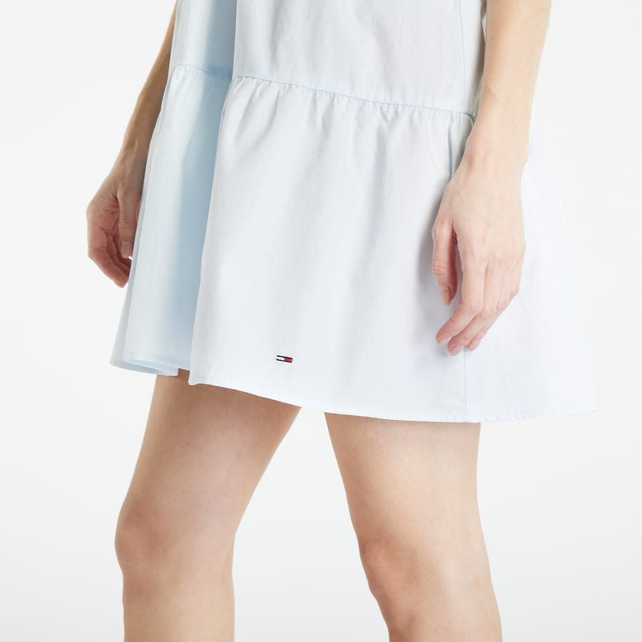 Poplin Tiered Strappy Dress