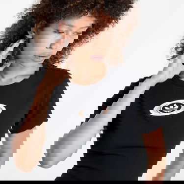 Crop Top adidas Originals adidas Originals Campus 2000 Rib Crop T-Shirt Čierna | KC8804, 4