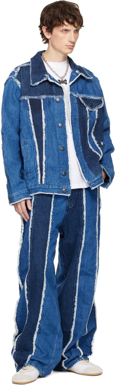Bunda Charles Jeffrey Loverboy Charles Jeffrey LOVERBOY Clash of Clans Edition Frayed Stripe Denim Jacket Rôznofarebný | 54010202, 3