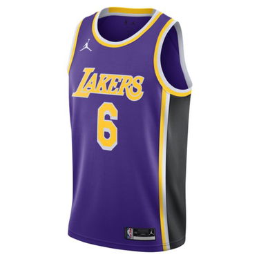 Dres Nike Los Angeles Lakers Statement Edition 2020 Jordan NBA Swingman Jersey Fialová | CV9481-513, 3