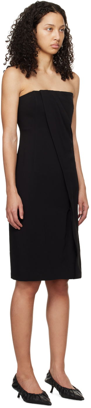 Šaty Anine Bing Anine Bing Halle Strapless Midi Dress Čierna | A-02-0490-000, 1