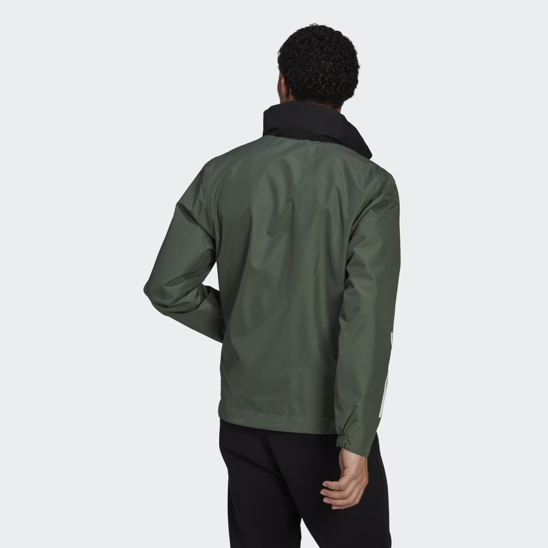 Vetrovka adidas Originals BSC 3-Stripes RAIN.RDY Jacket Zelené | HG8772, 1