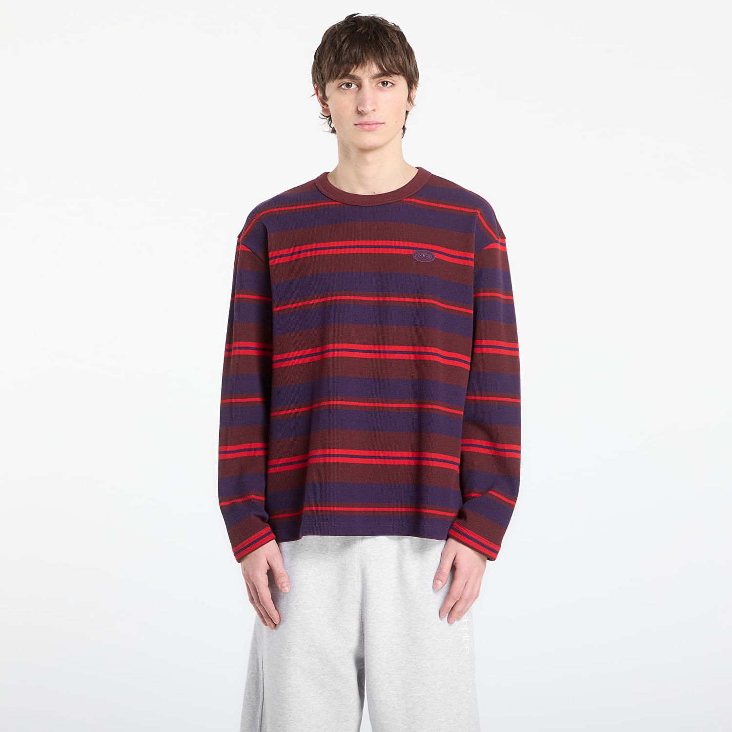 Tričko adidas Originals Striped Graphic Long-Sleeve T-Shirt Rôznofarebný | KS6847, 0