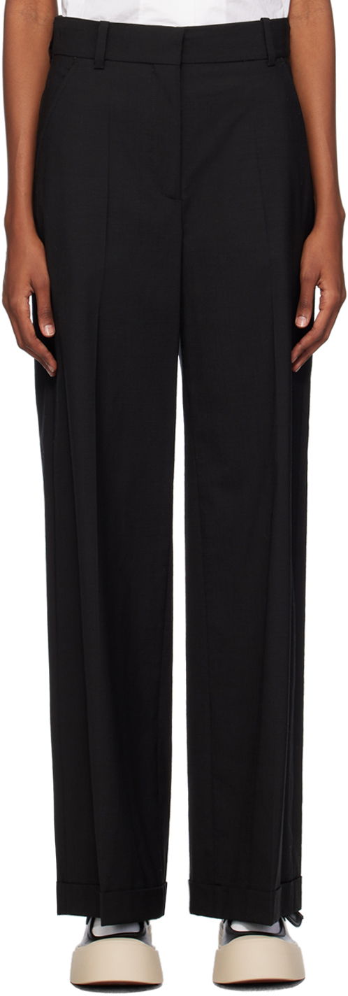 Nohavice KENZO Paris Tailored Trousers Čierna | FE52PA0869RB, 0