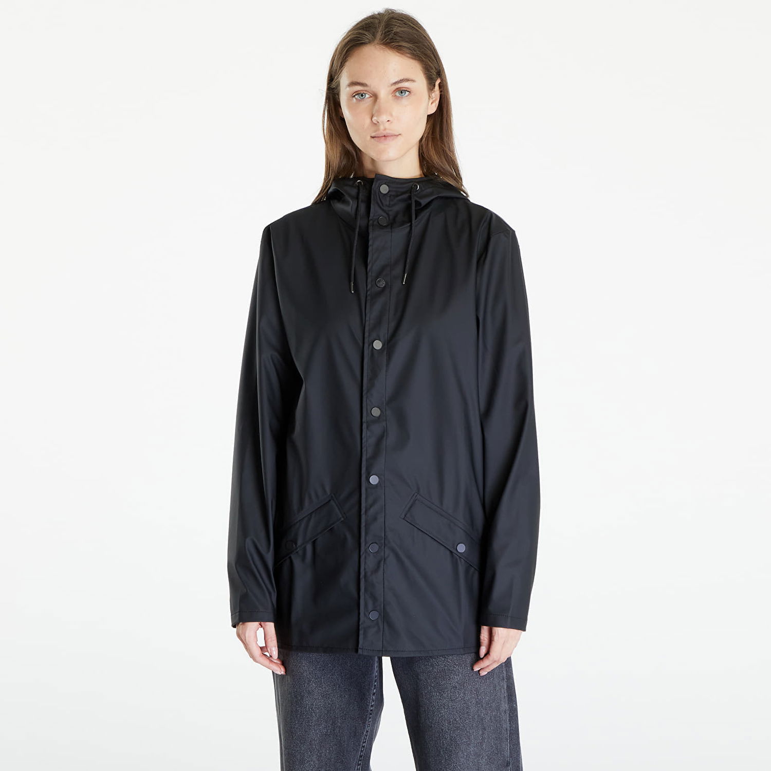 Pláštenka Rains Hooded Rain Jacket Čierna | 12010 01 Black, 1