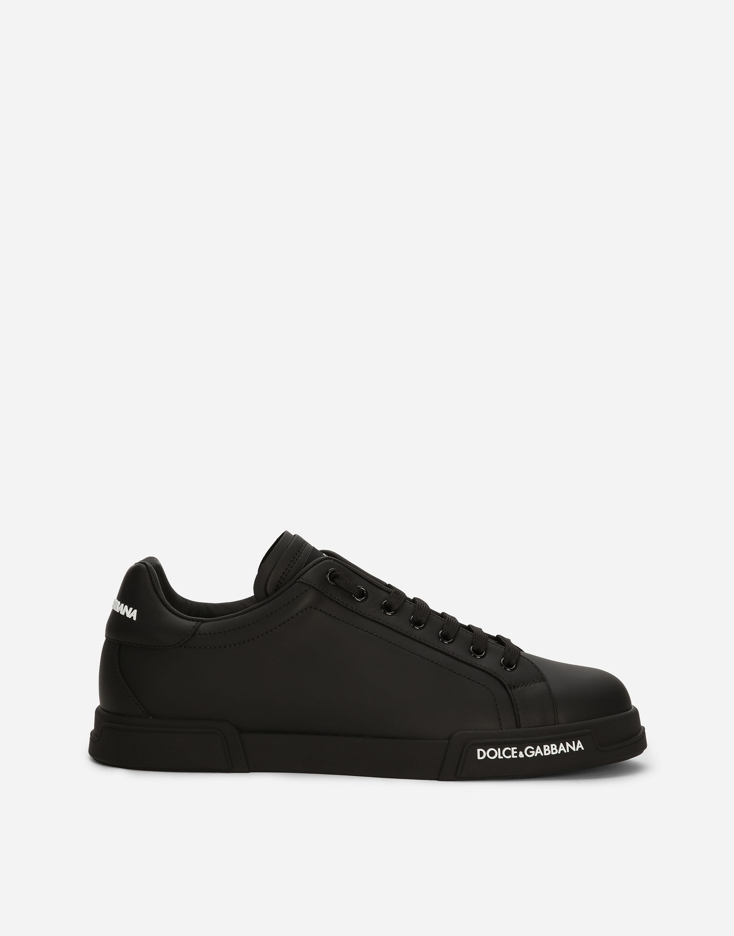 Tenisky a topánky Dolce & Gabbana Portofino In Vitello Nappato Čierna | CS2213AA3358B956, 0