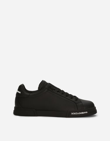 Tenisky a topánky Dolce & Gabbana Portofino In Vitello Nappato Čierna | CS2213AA3358B956, 0