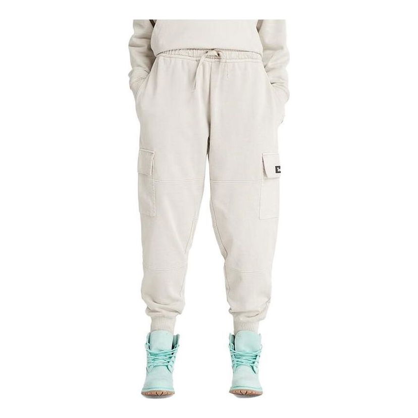 Cargo nohavice Timberland Mixed Media Garment Dye Sweatpants Béžová | A6JT5-CY2