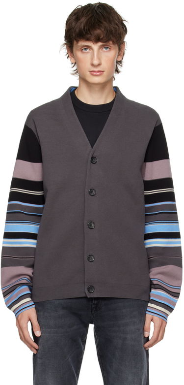 Sveter Paul Smith PS Paul Smith Striped Cardigan Šedá | M2R-235Y-L21866-77, 0