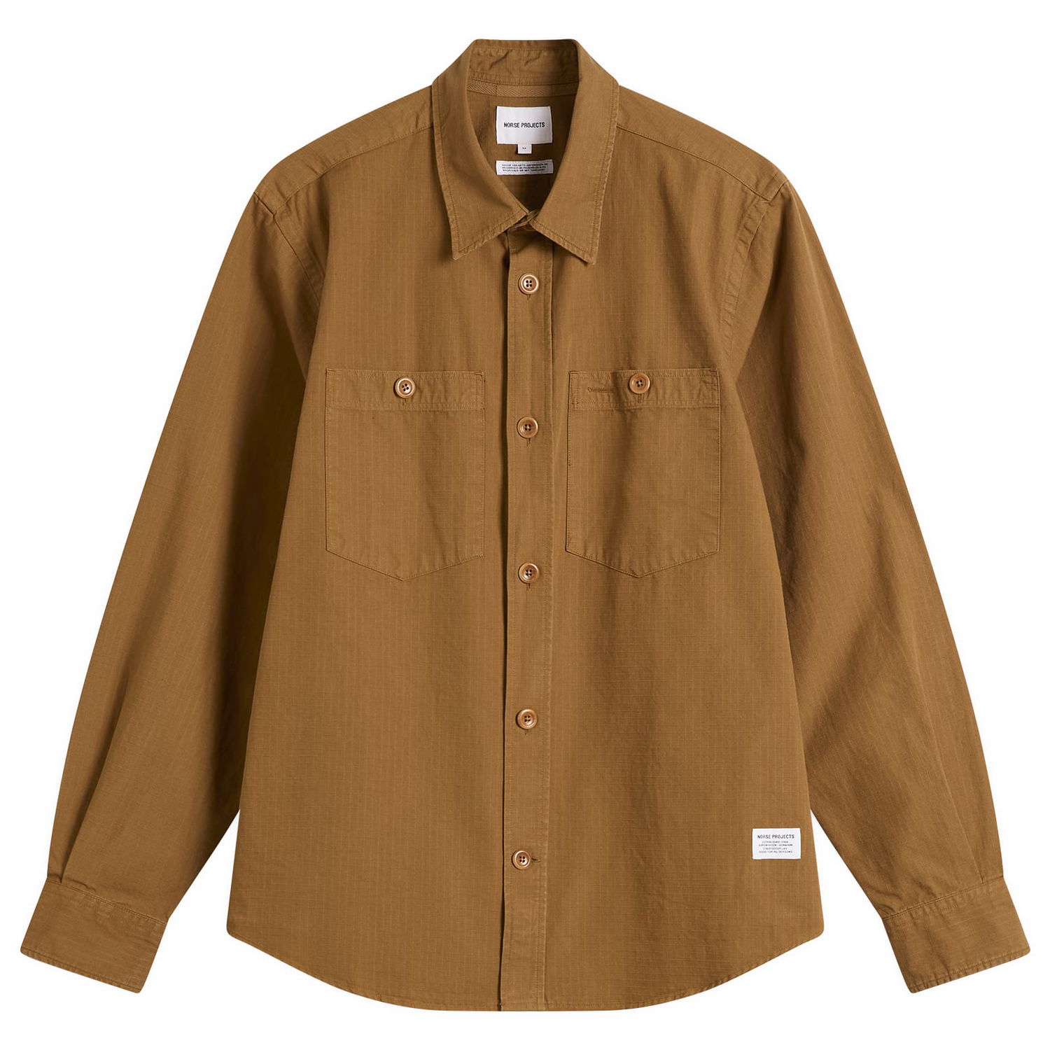 Košeľa NORSE PROJECTS Algot Cotton Ripstop Relaxed Shirt Hnedá | N40-0841-2066, 1
