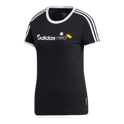 Tričko adidas Originals Neo Crossover Short Sleeve T-Shirt Čierna | GL7212, 0