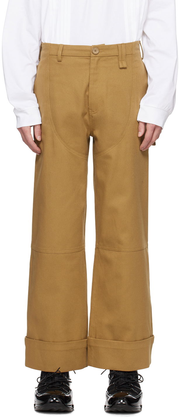 Nohavice Simone Rocha Simone Rocha Four-Pocket Wide-Leg Trousers Hnedá | 4101 1074, 0